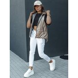 DStreet Kamizelka pikowana damska ICONVEST kamelowa | ePonuda.com