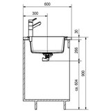 Franke 114.0637.573 Maris MRG 611-62 pomivalno korito iz umetnega kamna | Shoptok.si