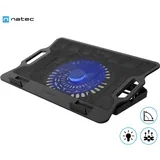 dipper 2 hladilno stojalo za prenosnike, do 17.3", 6 stopenj naklona, 180mm ventilator, nastavljiva hitrost, led osvetlitev, 2x usb type-a, črno, (21729994)