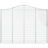  Lučne gabionske košare 3 kom 200x30x40/60 cm pocinčano željezo | shoptok.hr