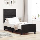 vidaXL Krevet Crni 80x200 cm Baršun | shoptok.hr
