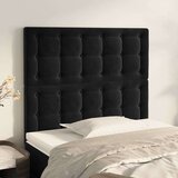  Uzglavlja 2 kom crna 80x5x78/88 cm baršunasta | shoptok.hr