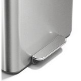 simplehuman Kanta za smeće od nehrđajućeg čelika za odvojeni otpad/s pedalom u mat srebrnoj boji 15 l Dual Mini – | shoptok.hr