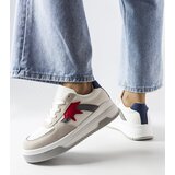 Gemre White sneakers with eco-suede insert Kollins | Shoptok.si
