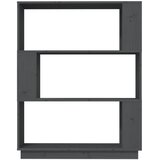 Ormarić za knjige / pregrada sivi 80x25x101 cm od borovine | shoptok.hr