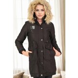 Dewberry Z6712 CREMONA WOMEN'S COAT-BLACK-1 | Shoptok.si