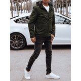 DStreet Kurtka męska przejściowa z kapturem zielona | shoptok.hr