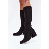 Sergio Leone Women's Low Heel Eco Suede Boots | Shoptok.si