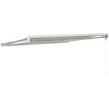 Tenda na uvlačenje krem 3,5 x 2,5 m od tkanine i aluminija Slike