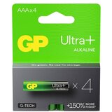 GP Batteries Ultra Alkalna Plus AAA GP baterija 24AUP (LR03) 4 kosi, (20476094) | Shoptok.si