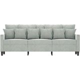  Trosjed svjetlosivi 180 cm baršunasti | shoptok.hr