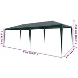 Šator za zabave 3 x 6 m PE zeleni | shoptok.hr