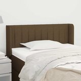  Uzglavlje s ušima tamnosmeđe 93x16x78/88 cm od tkanine | shoptok.hr