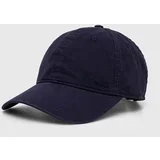PepeJeans Bombažna bejzbolska kapa mornarsko modra barva