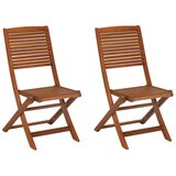 Gardenson Set Zložljivih Vrtnih Stolov Bali, Pravi Les, 2 Kos Cene