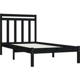  Za krevet od masivnog drva crni 100 x 200 cm | shoptok.hr
