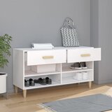 Ormarić za cipele bijeli 102 x 35 x 55 cm od konstruiranog drva | Eponuda.com