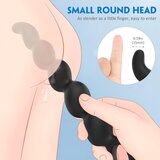 Sex HD Steven - Analni dildo s perlama (crni) | shoptok.hr