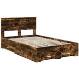  Konstrukcija postelje z vzglavjem Dimljeni oreh 120 x 190 cm, (5000103276) | Shoptok.si