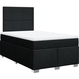  Krevet box spring s madracem crni 120 x 190 cm od tkanine | shoptok.hr