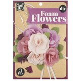 DIY set cvijeća od pjene u ljubičastoj i bijeloj boji | shoptok.hr