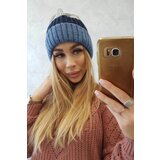Kesi Cap with fleece Bojana K265 navy blue+turquoise+dark grey | Shoptok.si