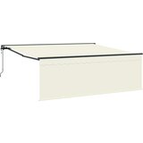 vidaXL Avtomatska Retraktibilna Tenda Krem 350x250 cm | Shoptok.si