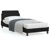  Okvir za krevet s uzglavljem crni 90x190 cm od umjetne kože | shoptok.hr