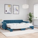 vidaXL dnevni krevet na razvlačenje plavi 80 x 200 cm baršunasti | shoptok.hr