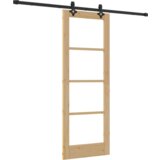 vidaXL Klizna Vrata sa Setom Opreme 73.5x198.5 cm Od Punog Drva Bor | shoptok.hr
