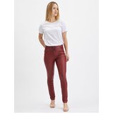 Orsay Burgundy Womens Skinny Fit Pants - Women | ePonuda.com