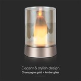  LED stona punjiva lampa LED/2W/5V 3000K bakrena | Eponuda.com