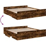  Okvir kreveta s ladicama boja hrasta 200x200 cm | Eponuda.ba