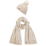 Vuch Set pletene kape i šala Sheron Set Beige Cijene