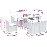 vidaXL 9-dijelni set vrtnih sofa od poliratana s jastucima svjetlosivi | shoptok.hr