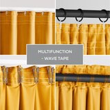 Restilo Žuta zavjesa za djelomično zamračenje od samta 140x270 cm Pleat – | shoptok.hr