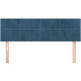  Posteljno vzglavje 2 kosa temno modro 72x5x78/88 cm žamet, (20936106) | Shoptok.si