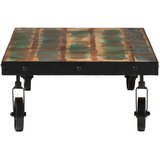  Stolić za kavu s kotačima 100x55x26 cm masivno obnovljeno drvo | Eponuda.com
