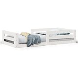 Maison Chic Posteljni okvir - Enojna postelja - Postelja za odrasle brez vzmetnice bela 80x160 cm borovina-J11621, (21773326) | Shoptok.si