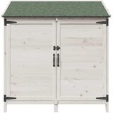  Vrtna Šupa Bijela 106,5 x 56 x 113,5 cm Konstruirano drvo | shoptok.hr