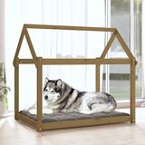 vidaXL Krevet za pse smeđa boja meda 111x80x100 cm od masivne borovine | shoptok.hr
