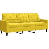 vidaXL 3-dijelni set sofa s jastucima žuti baršunasti | shoptok.hr