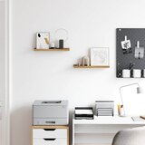  Polica na zidu 2 pcs Smeđa 40 x 9 x 3 cm Konstruirano drvo | shoptok.hr