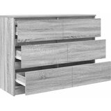  Komoda Siva Sonoma 100x35x76 cm Konstruirano drvo | Eponuda.com