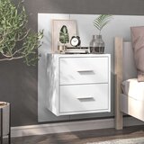  Stenske nočne omarice 2 kosa bele, (20809094) | Shoptok.si