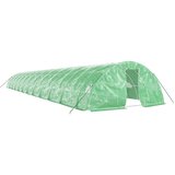 The Living Store Rastlinjak z jeklenim ogrodjem zelen 120 m² 24x5x2,3 m - Rastlinjak, (21418981) | Shoptok.si