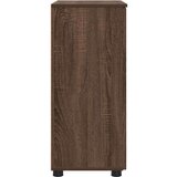 vidaXL Kopalniška omarica Rjavi hrast 60 x 35 x 80 cm Konstruiran les | Shoptok.si