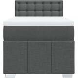  Krevet s oprugama i madracem tamnosivi 90 x 190 cm od tkanine | shoptok.hr