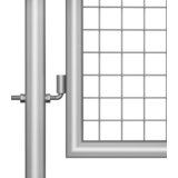  Vrtna vrata od pocinčanog čelika 100x200 cm srebrne boje | shoptok.hr