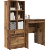 vidaXL Stol s pohranom Staro drvo Konstruirano drvo | shoptok.hr